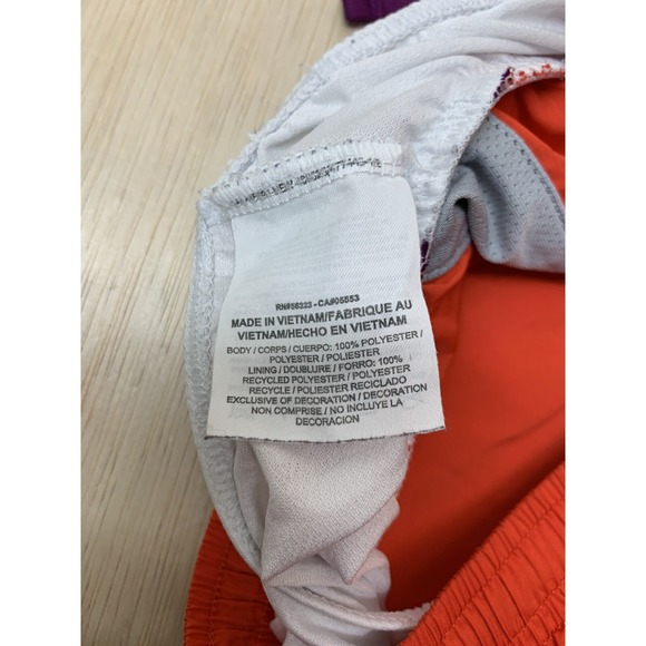 Nike Dri-Fit Woman's White Lined Athletic Running Shorts Size Large - Picture 6 of 9